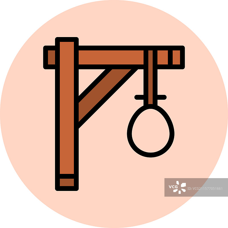 绞刑架图标设计图片素材