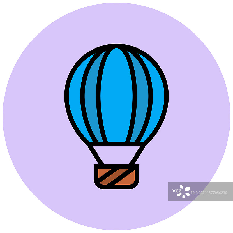 热气球图标设计图片素材
