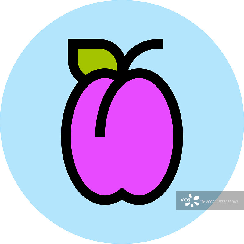 梅子图标设计图片素材