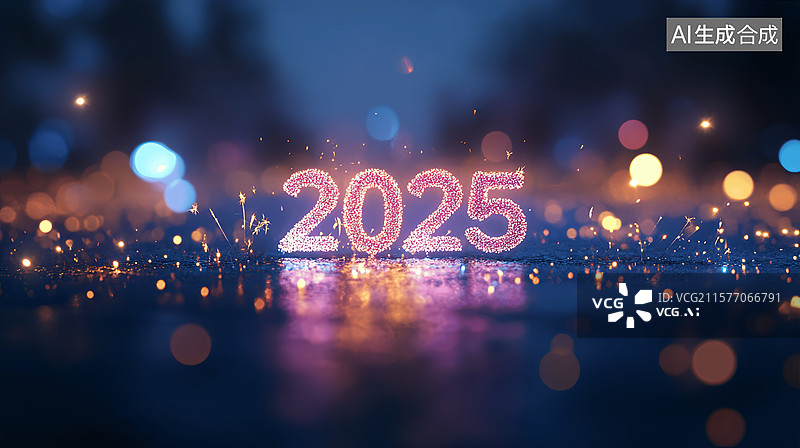 【AI数字艺术】2025年公司企业年度总结ppt模板商务科技背景图片素材