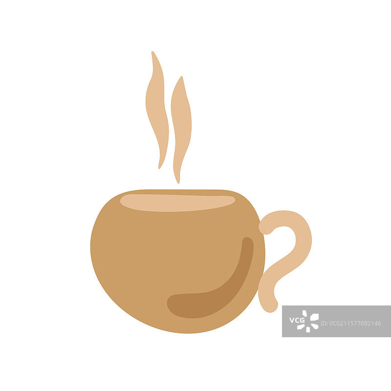 咖啡杯标志设计图片素材