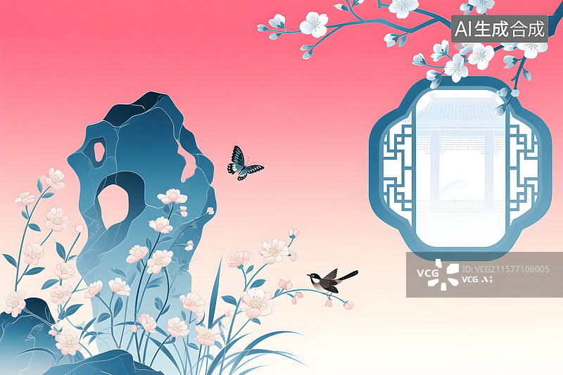 【AI数字艺术】卡通手绘国风国潮插画图片素材