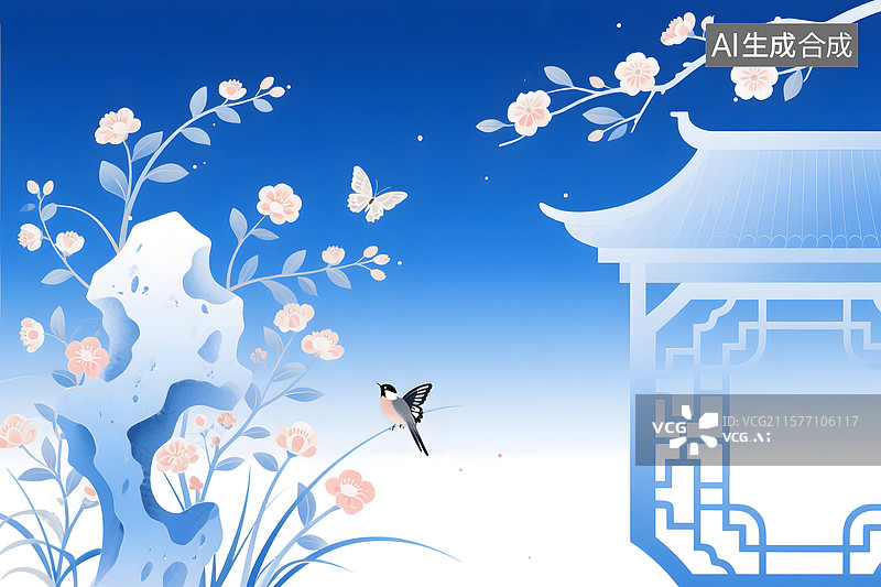 【AI数字艺术】卡通手绘国风国潮插画图片素材