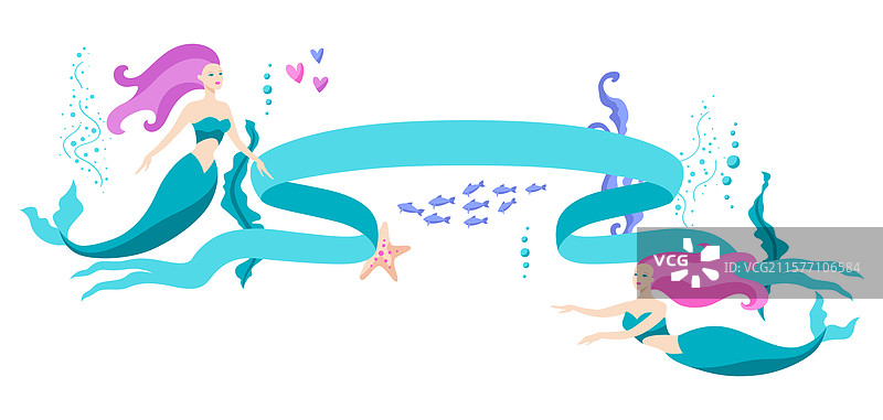 水下美人鱼的背景图像图片素材