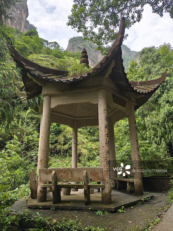 人文风景-浙江温州-雁荡山灵峰景区人文景观图片素材