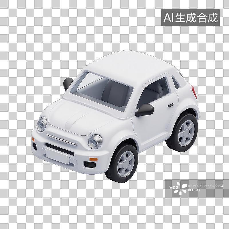 【AI数字艺术】时尚小型家用轿车图片素材