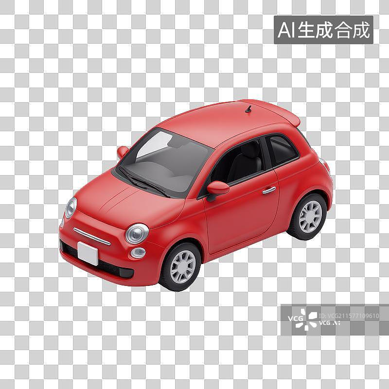 【AI数字艺术】时尚小型家用轿车图片素材
