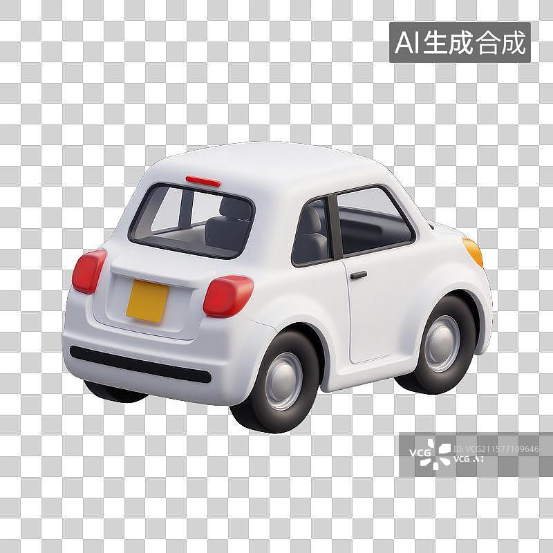 【AI数字艺术】时尚小型家用轿车图片素材