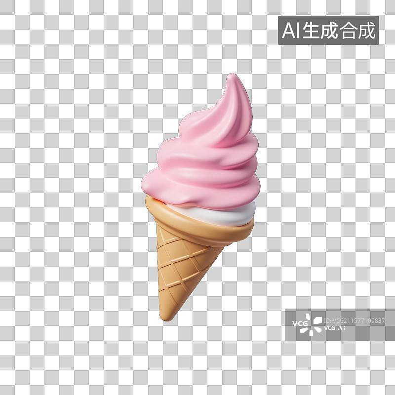 【AI数字艺术】夏日清凉冰淇淋图片素材