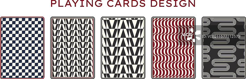 扑克牌套装封面设计背面图片素材