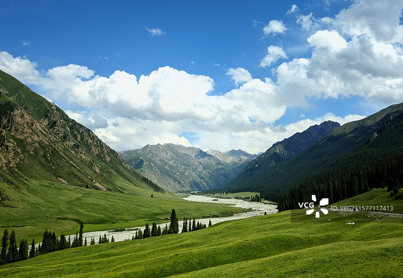新疆夏塔图片素材