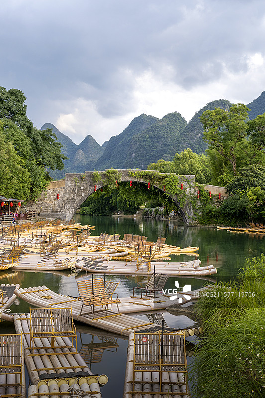 阳朔遇龙河遇龙桥图片素材