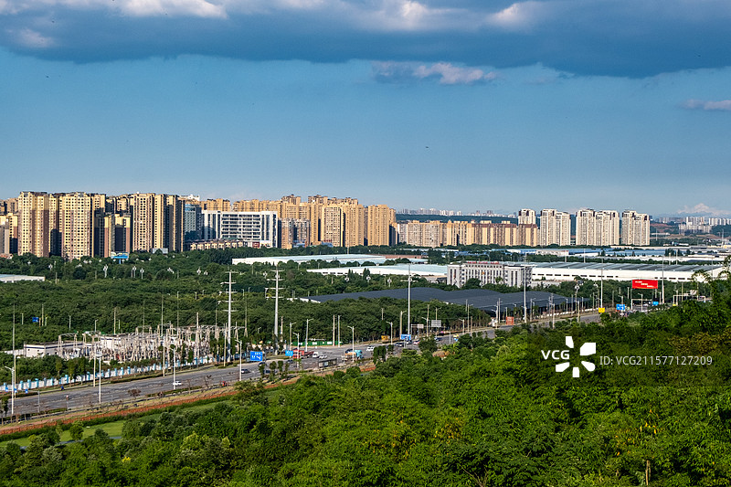 四川省绵阳市安州区各种角度景观图片图片素材
