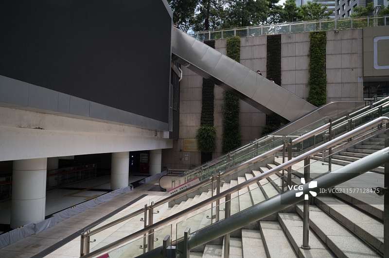 广州花城汇广场APM线楼梯图片素材