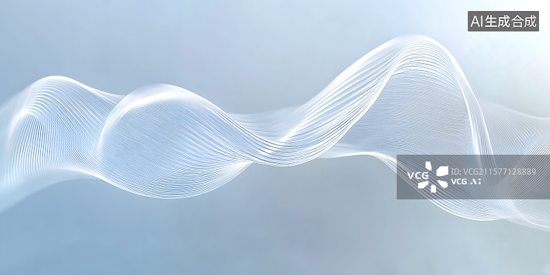 【AI数字艺术】商务科技风格背景壁纸，未来主义的白色网络表面3D插图图片素材