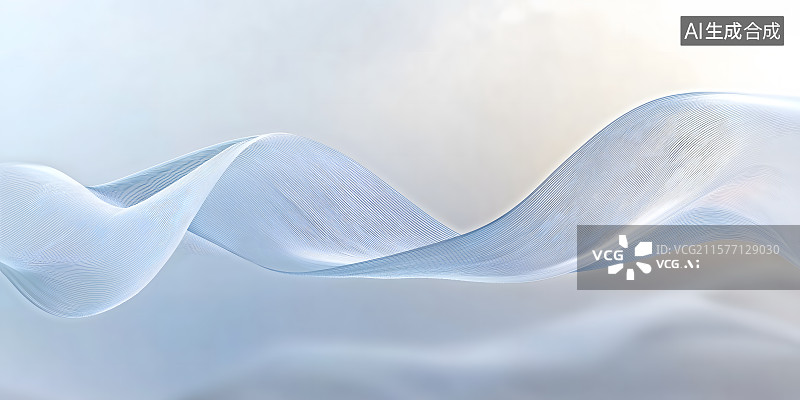 【AI数字艺术】商务科技风格背景壁纸，未来主义的白色网络表面3D插图图片素材