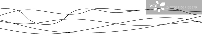 细长的弯曲波浪线图片素材