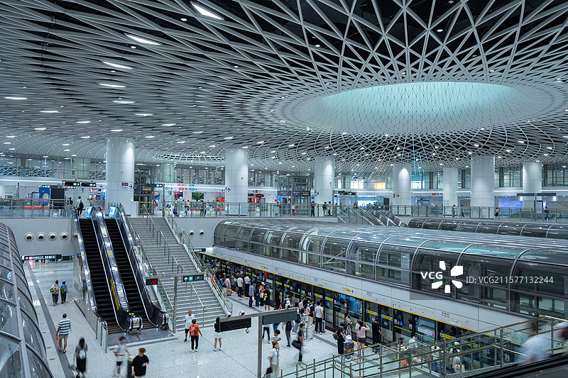 深圳之眼港厦北地铁站图片素材