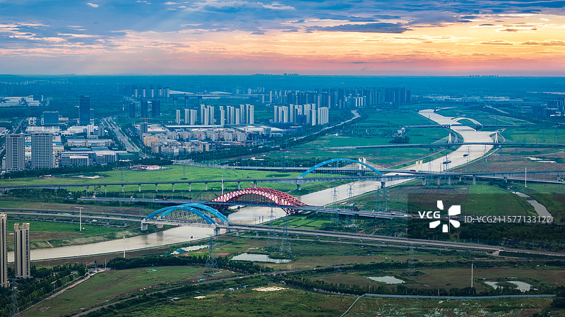 肥西派河风光图片素材