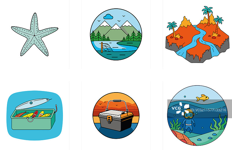 冬季钓鱼套装：鳟鱼钓具合集图片素材