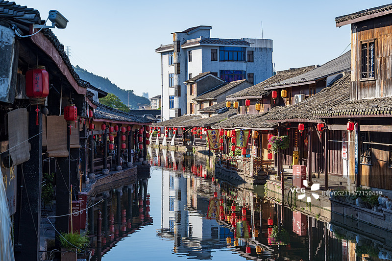 浙江绍兴安昌古镇图片素材