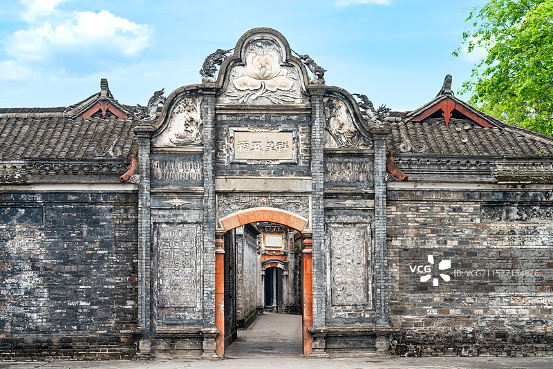 四川成都大邑县安仁镇刘氏庄园博物馆建筑图片素材