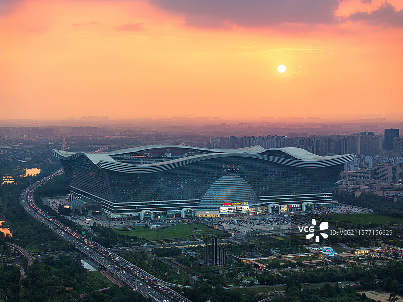 成都环球中心图片素材