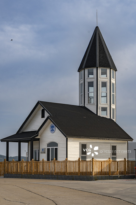 小石岛的现代建筑图片素材