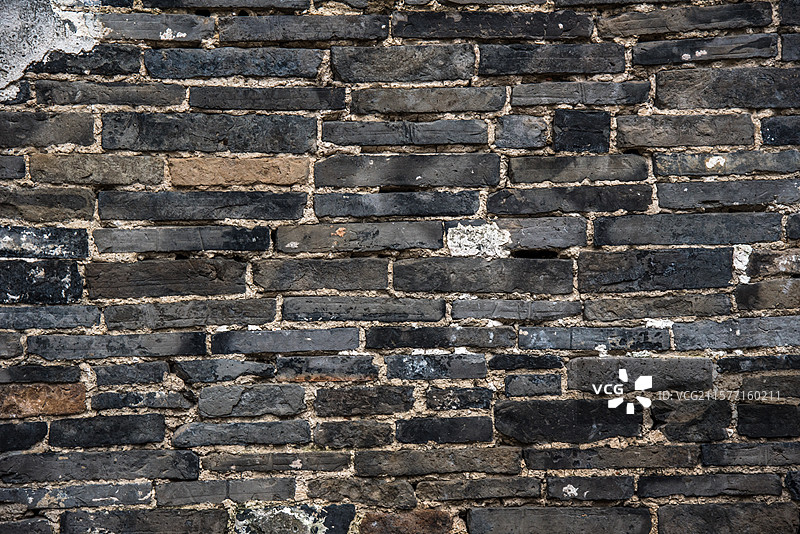 老砖墙壁时间风化形成的纹理图片素材
