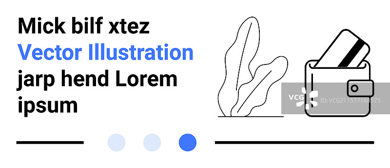 钱包旁边放着信用卡和植物图片素材