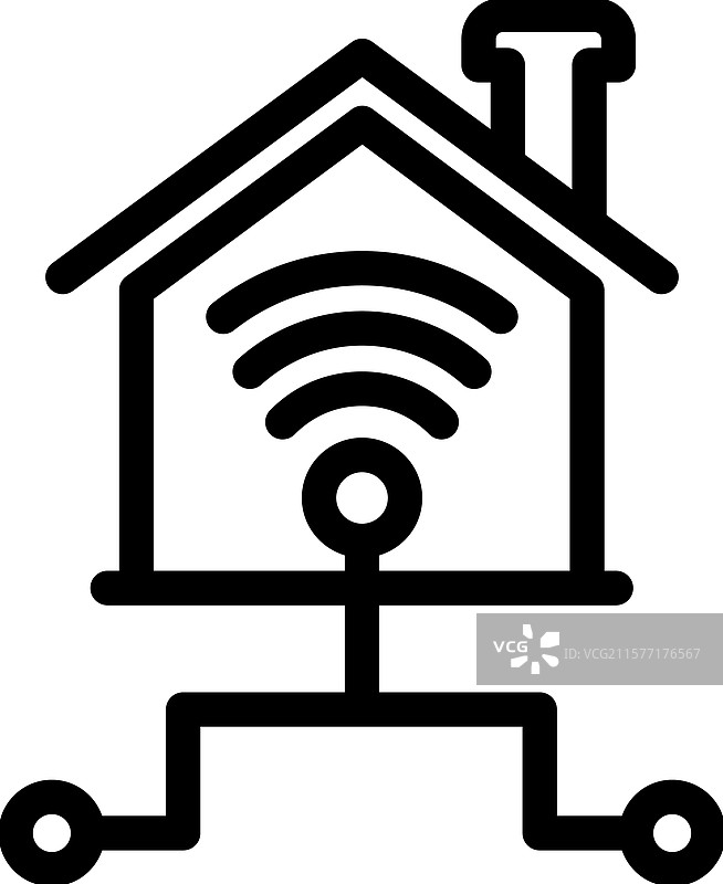 家庭网络图标图片素材