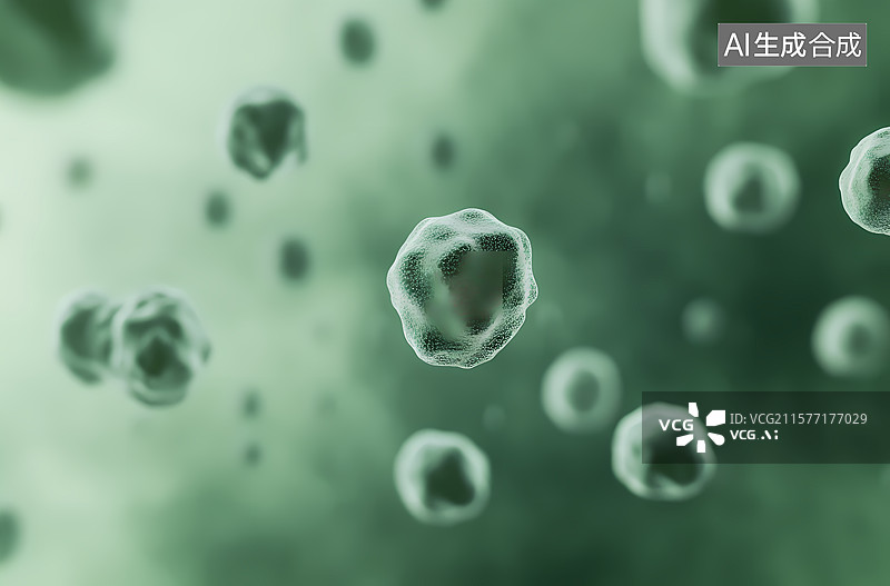 【AI数字艺术】生物科技病毒图片素材