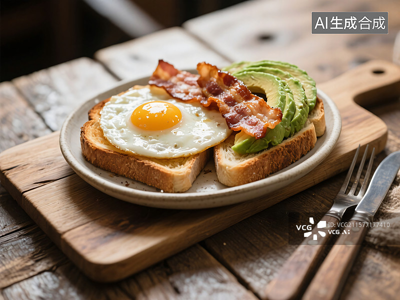 【AI数字艺术】Gourmet Breakfast Delight图片素材
