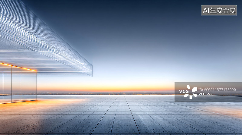 【AI数字艺术】建筑空间背景图片素材
