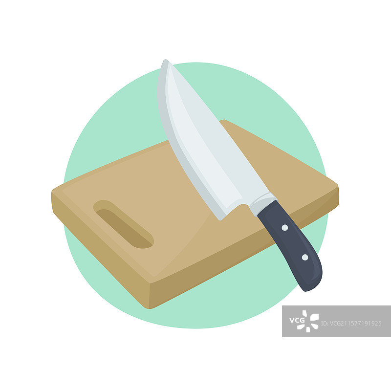 厨房刀具和砧板表情图标图片素材