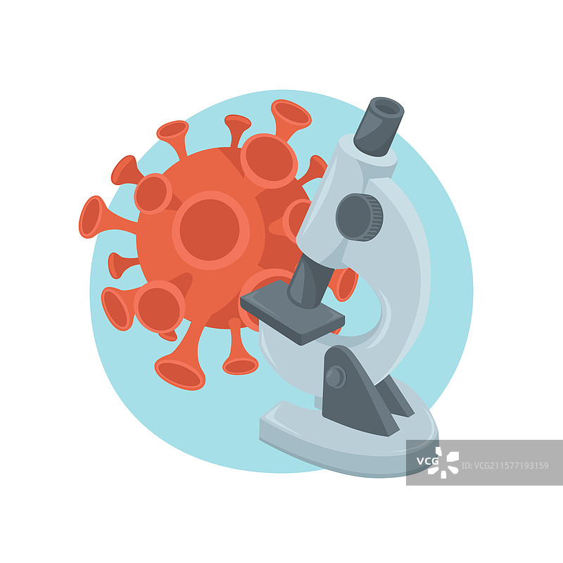 实验室显微镜病毒表情符号图标图片素材
