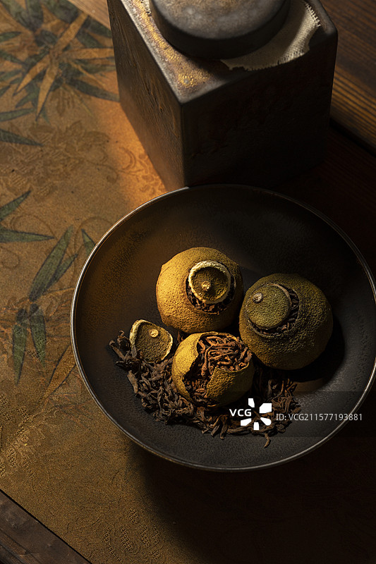 小青柑茶（柑普茶）图片素材