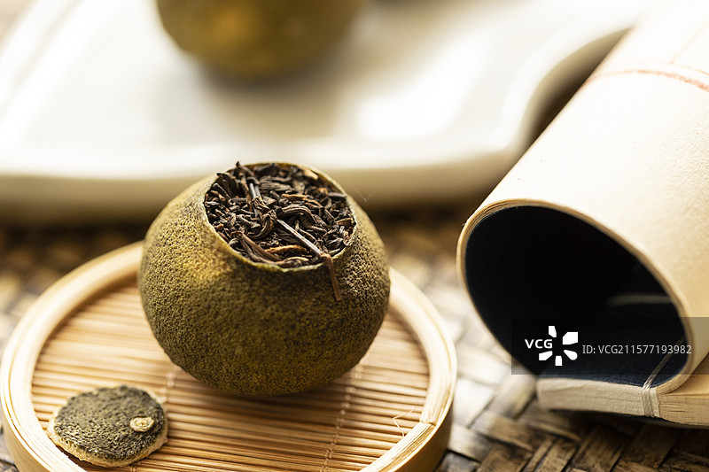小青柑茶（柑普茶）图片素材