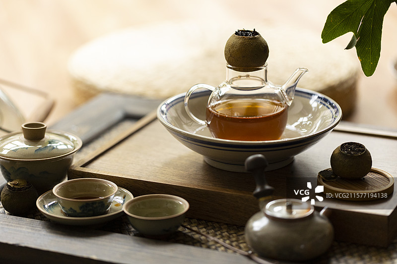 小青柑普洱茶（柑普茶）图片素材