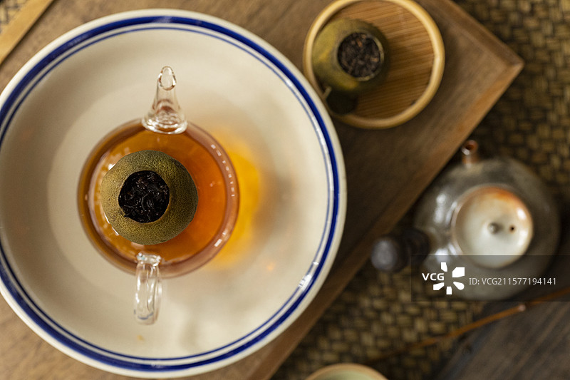 小青柑茶（柑普茶）图片素材