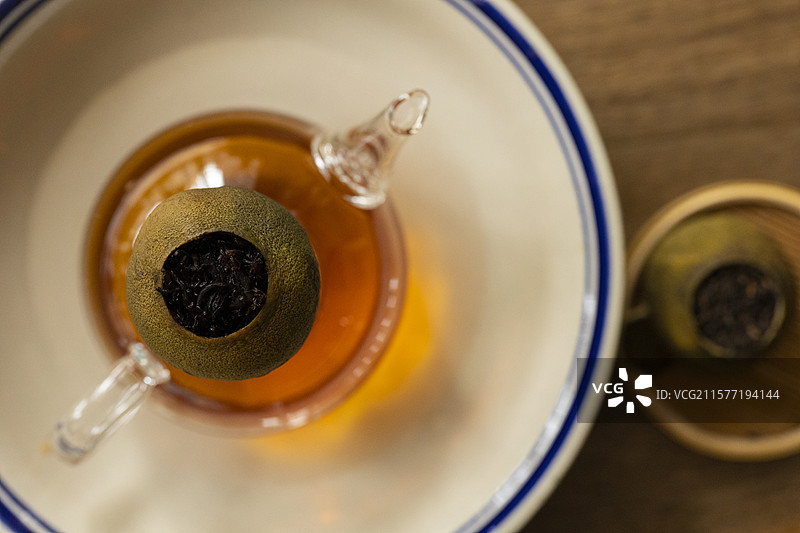 小青柑普洱茶（柑普茶）图片素材