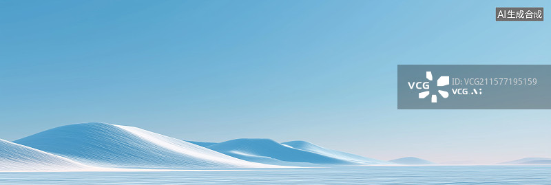 【AI数字艺术】商务科技背景——极简白色沙漠地形图片素材