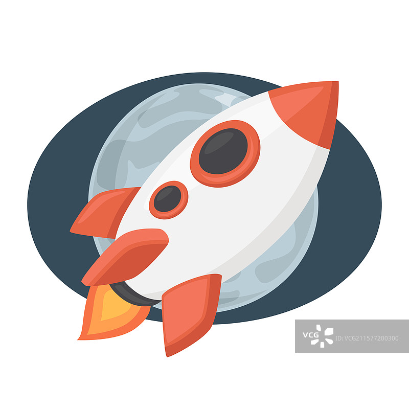 太空火箭符号表情图标图片素材