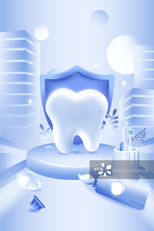 卡通世界爱牙日家人亲子儿童刷牙清洁卫生检查牙齿健康电商洗牙洁牙口腔护理医生医疗健康背景渐变矢量插画图片素材
