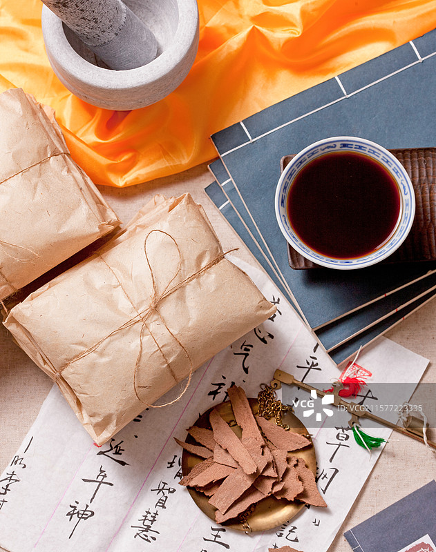 中药 中药材 药包 煎药图片素材