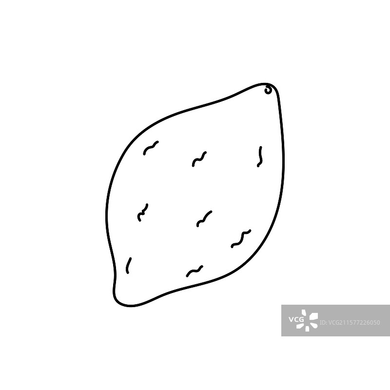 简单手绘的柠檬图片素材