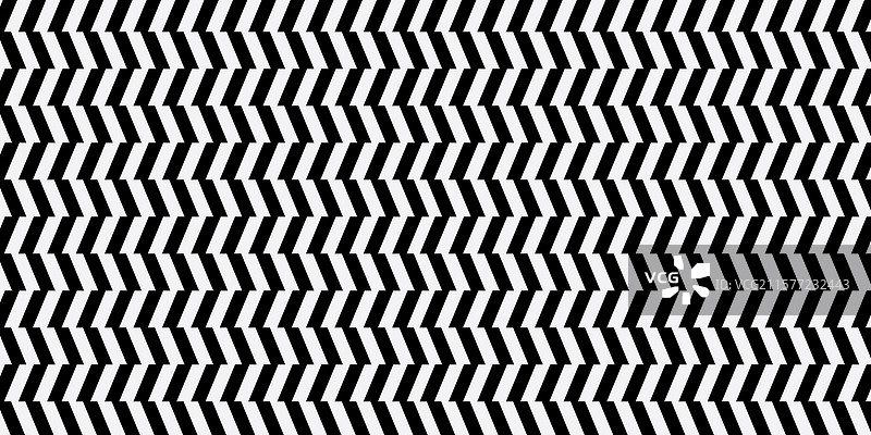 黑白色的抽象锯齿形图案图片素材