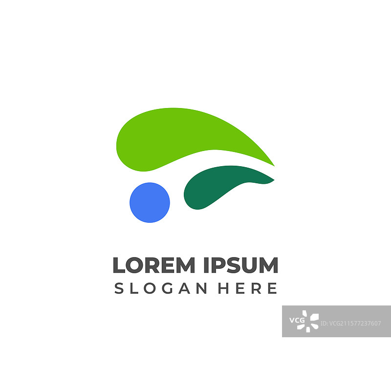 风格化的抽象人形标志创意设计图片素材