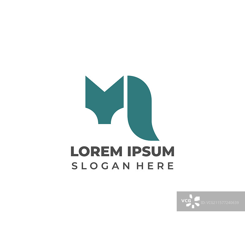 现代艺术风格的野狐品牌标志图片素材