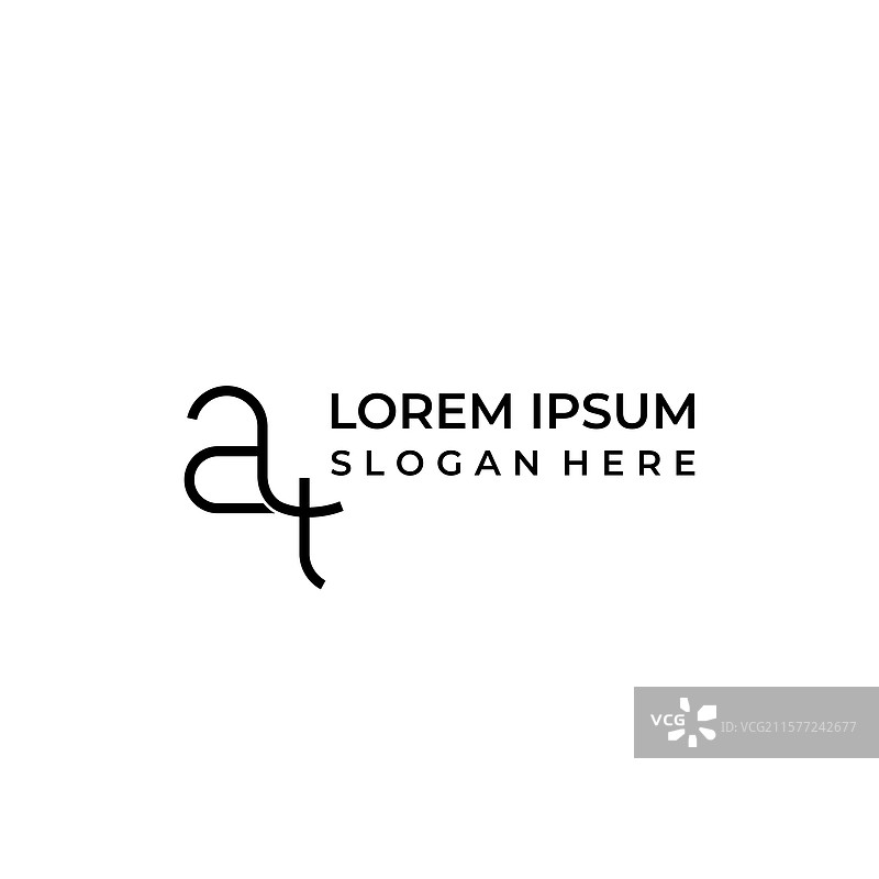 以字母“@”形式呈现的单字母标志图片素材